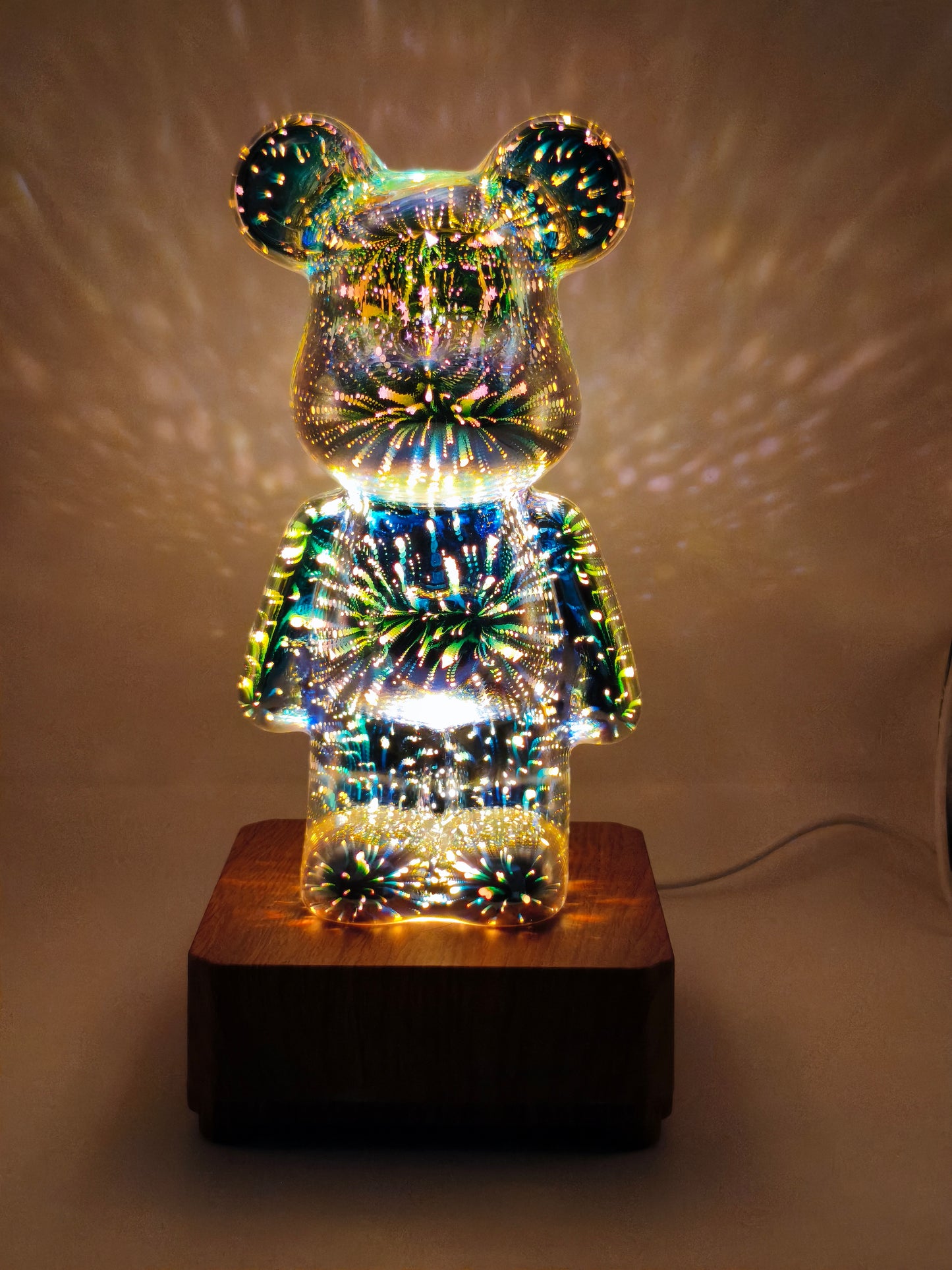 PrismGlow™ Crystal Bear Lamp