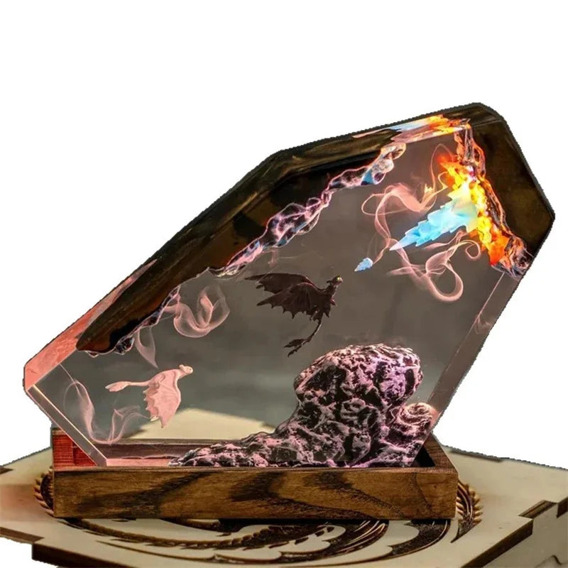 DracoGlow™ Mythic Dragon Resin Lamp
