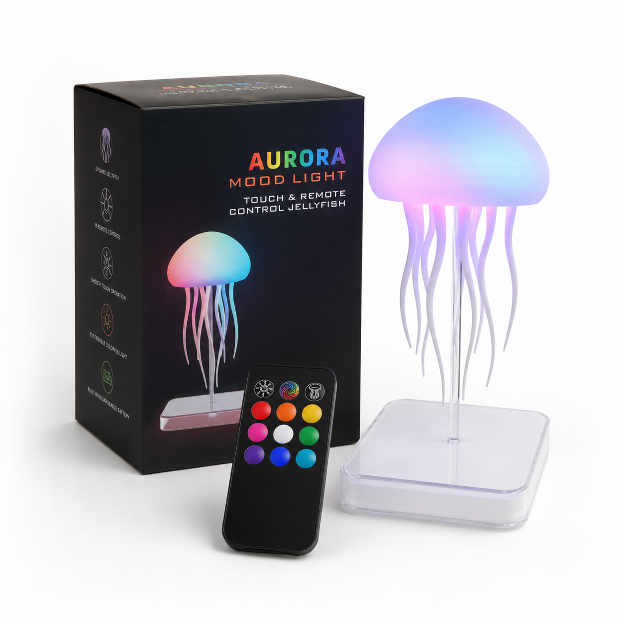 AquaGlow Jellyfish Lamp