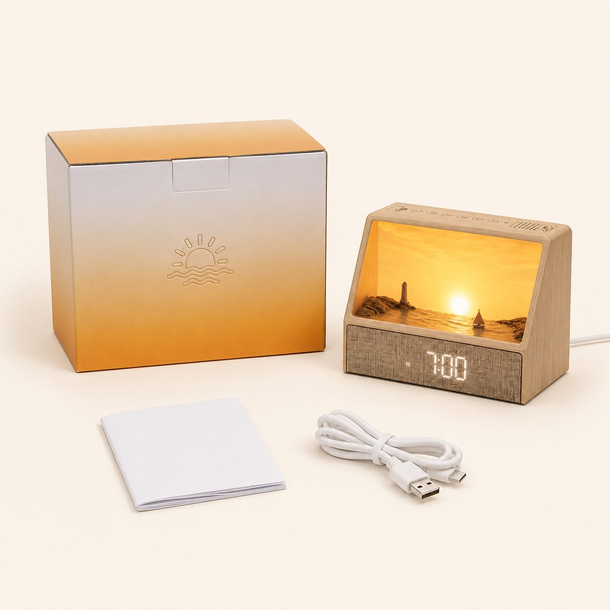 DawnGlow Sunrise Wake-Up Lamp