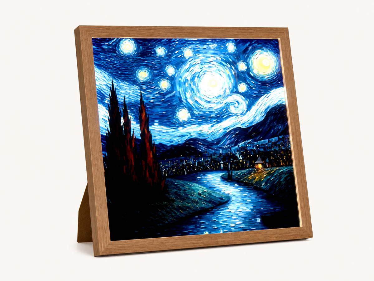 
Living Masterpiece – Light Painting Photo Frame Lamp - VanGogh03 variant