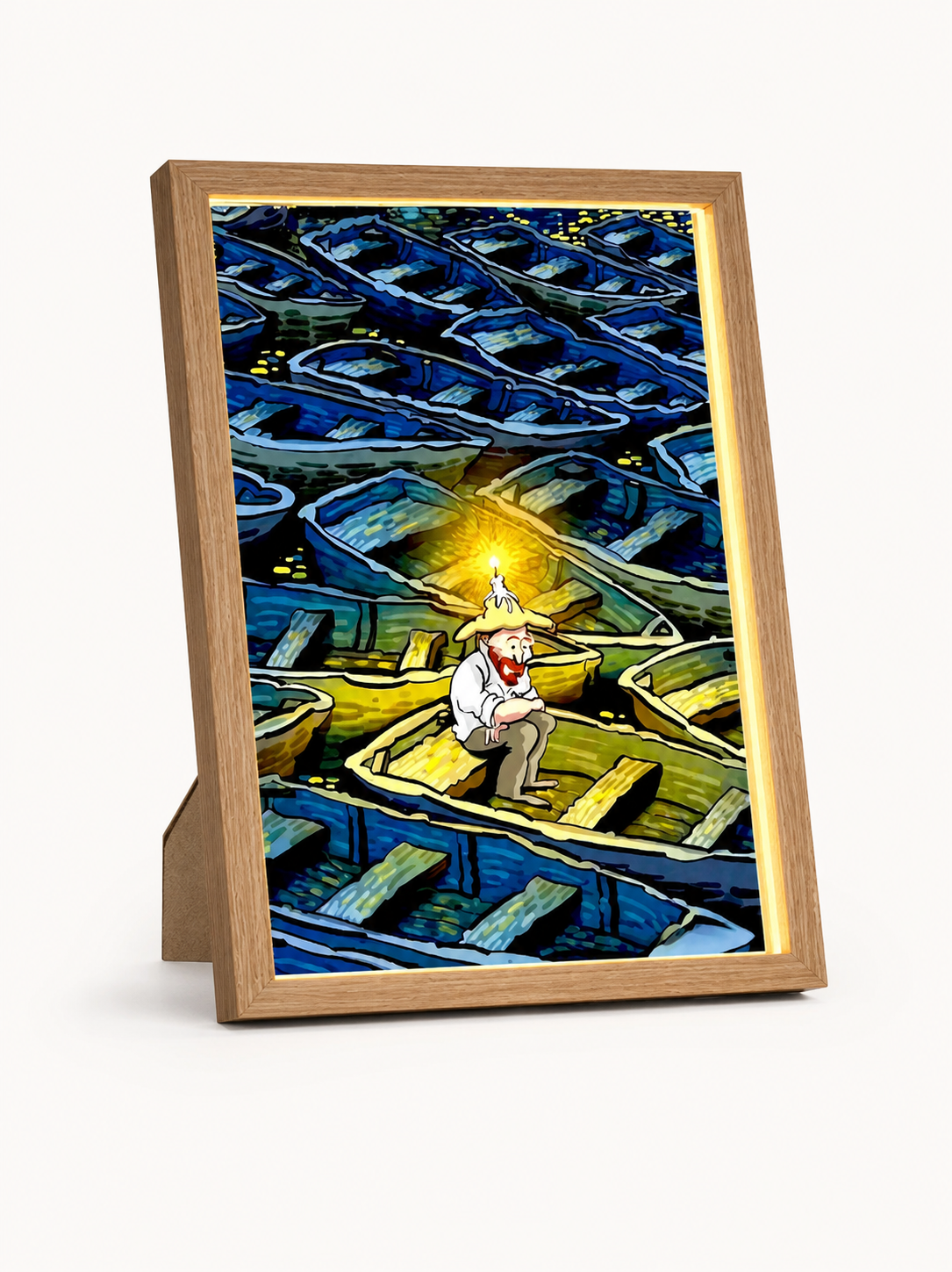
Living Masterpiece – Light Painting Photo Frame Lamp - VanGogh10 variant