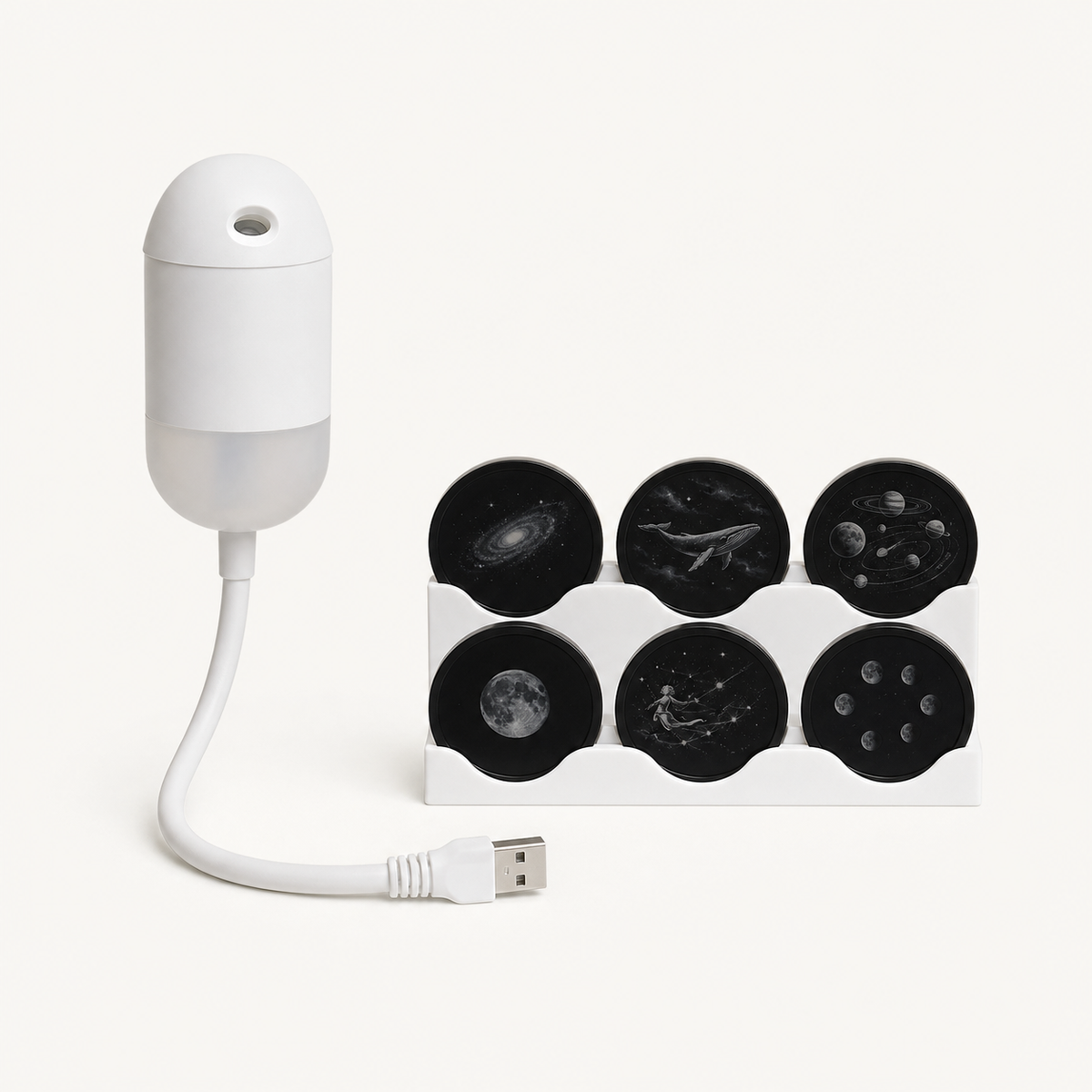 
Twin Galaxy – 2-in-1 Mini Galaxy Projector Lamp - SixFilm variant
