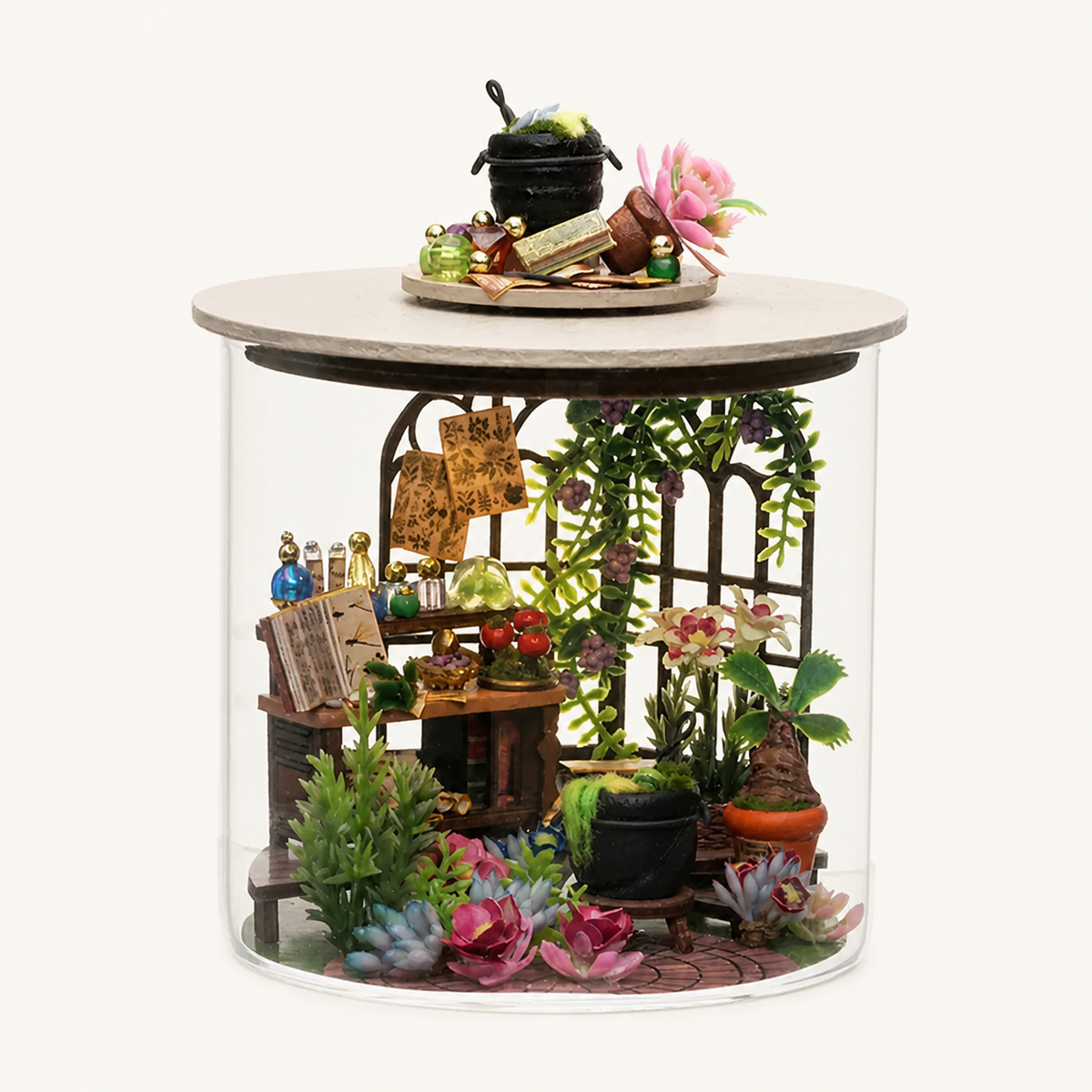 Bottle House – DIY Miniature Dollhouse Bottle Kit - B067 variant