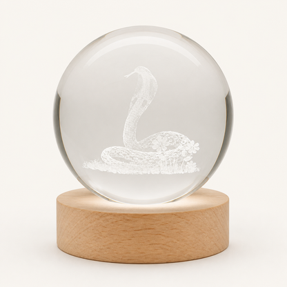 Zodiac Crystal – Engraved Crystal Ball Lamp