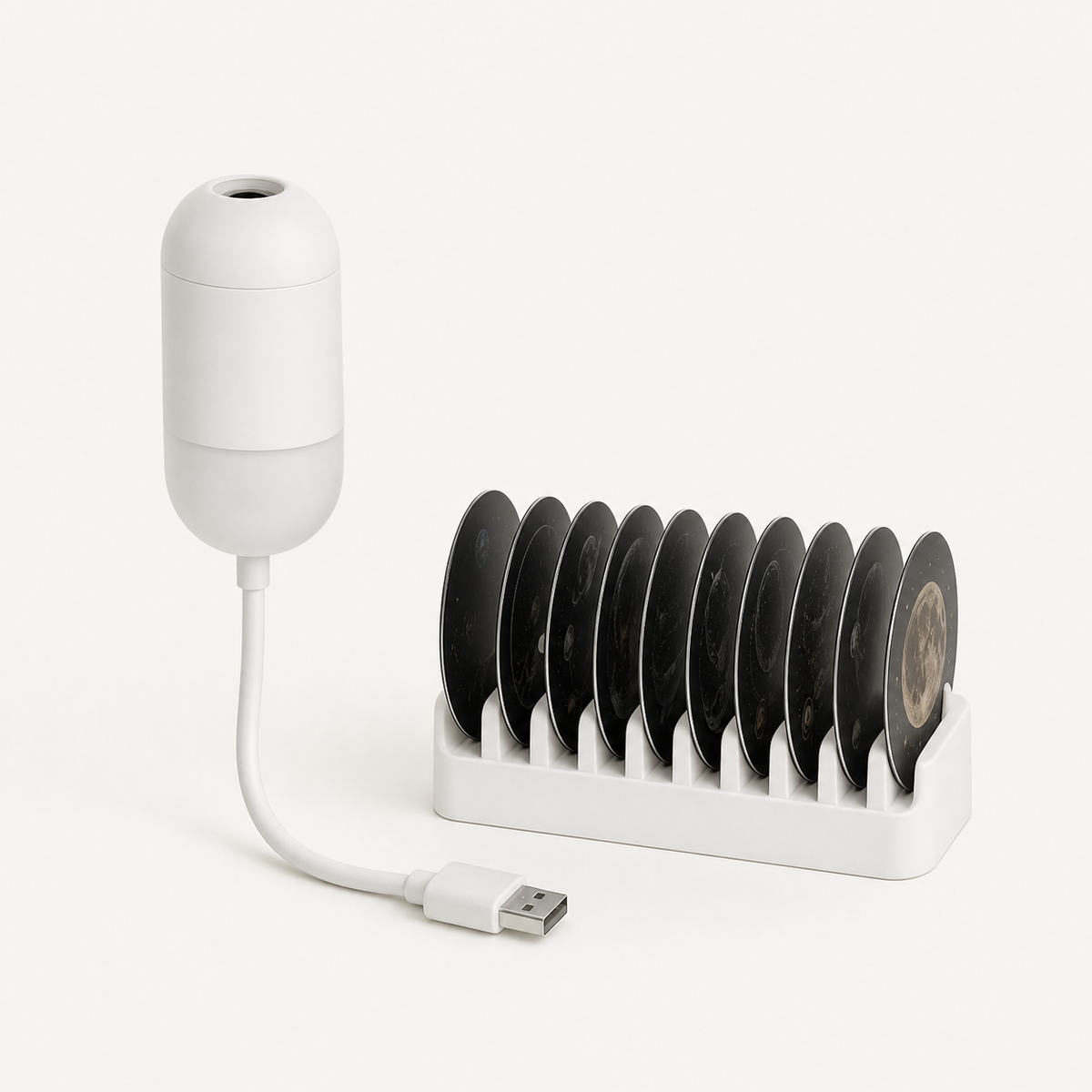 Twin Galaxy – 2-in-1 Mini Galaxy Projector Lamp - TenFilm variant