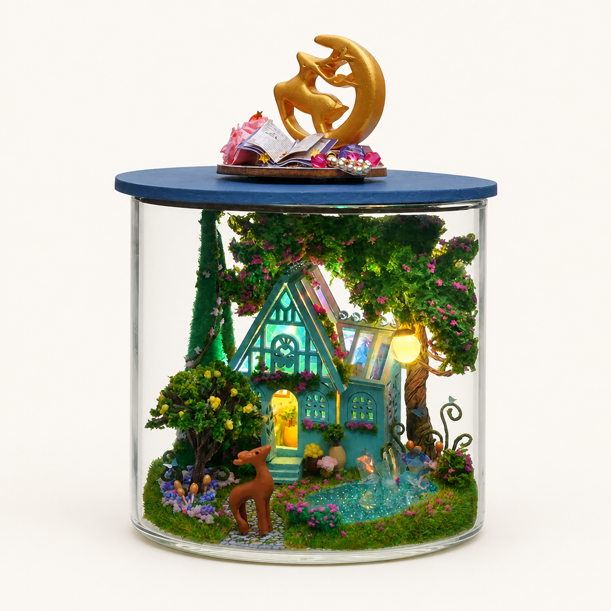 
Bottle House – DIY Miniature Dollhouse Bottle Kit - B112 variant