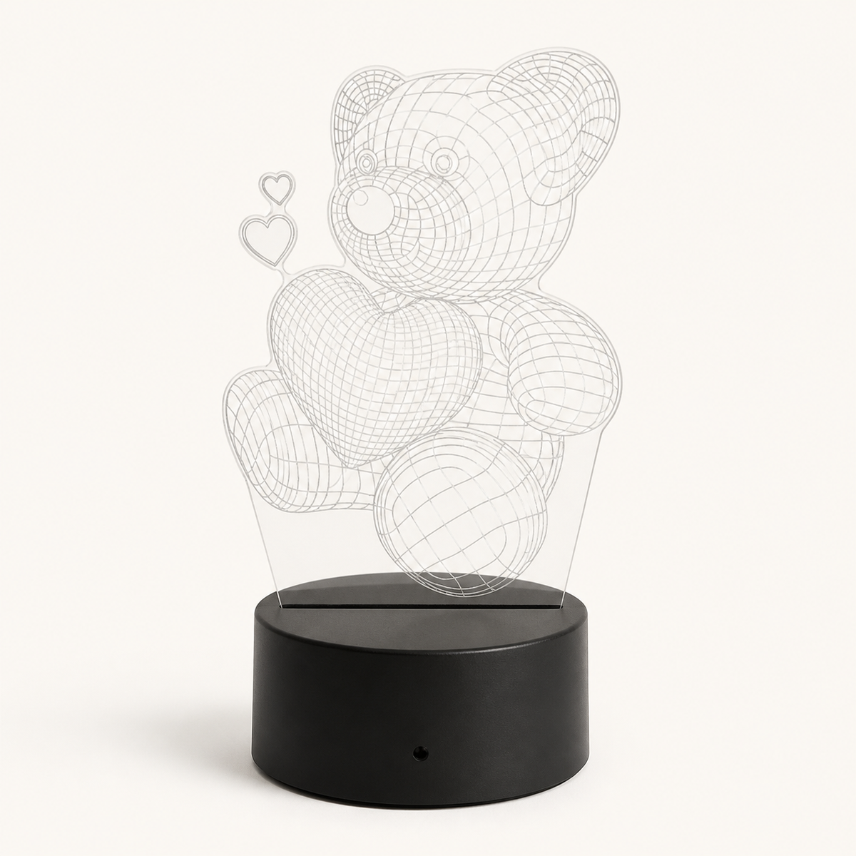 Love Struck – 3D Heart Table Lamp - studio view