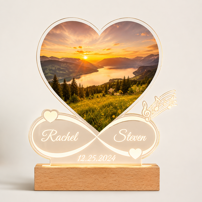 Our Song – Custom Music Plaque Lamp