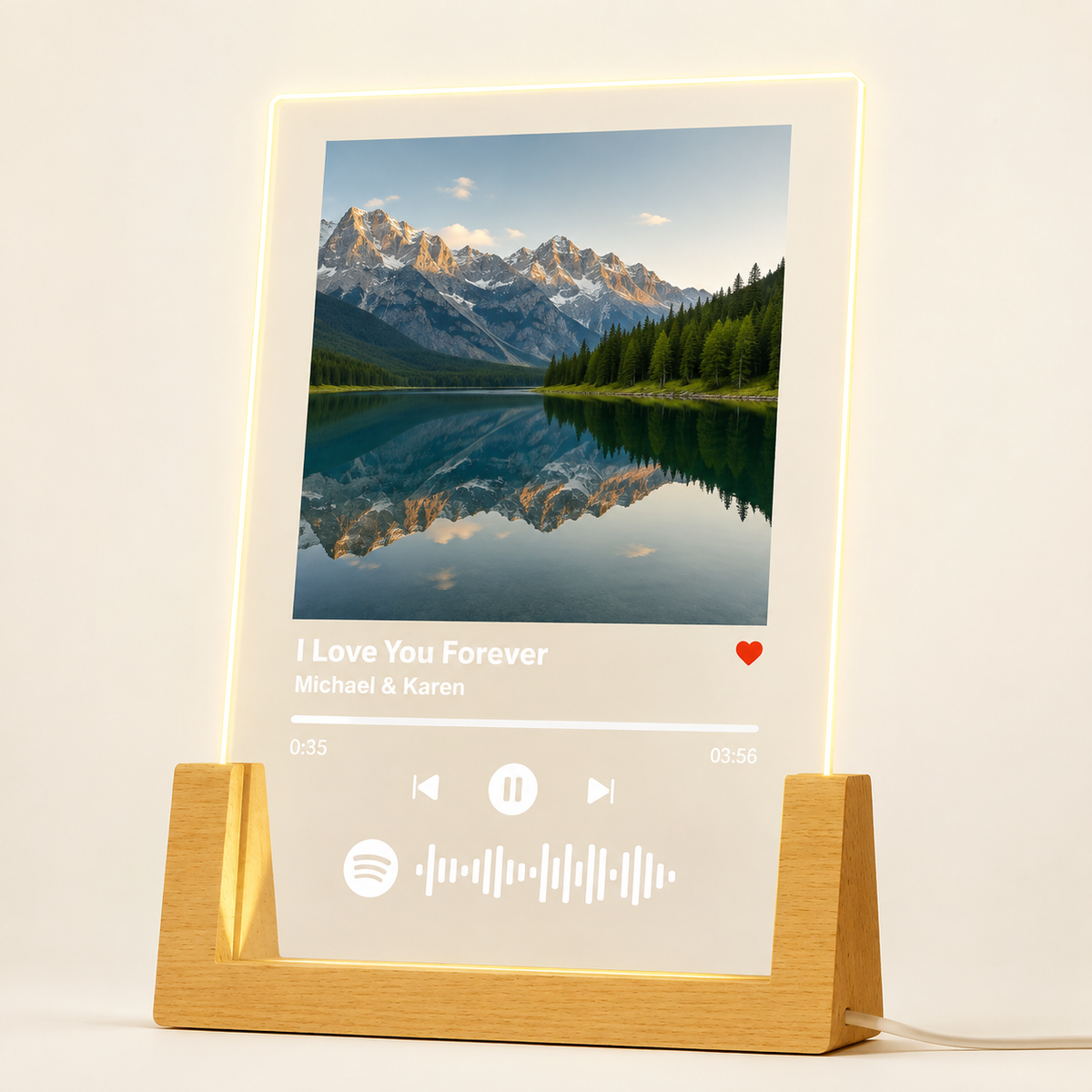Our Song – Custom Music Plaque Lamp - Version_A variant