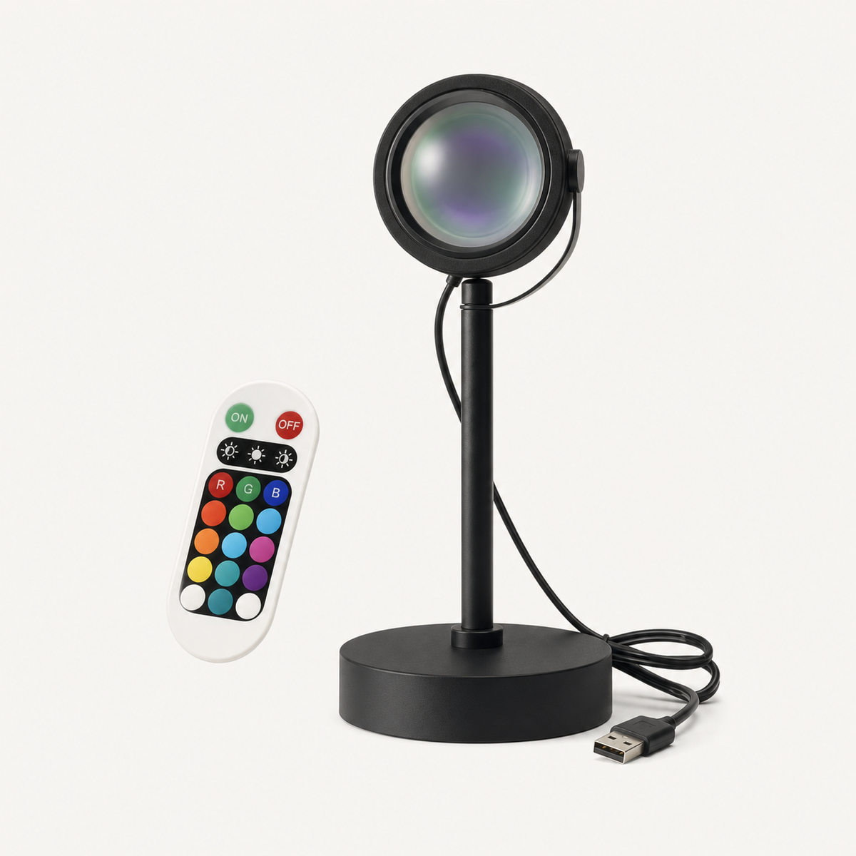Sunset Halo – Remote Sunset Halo Lamp - studio view