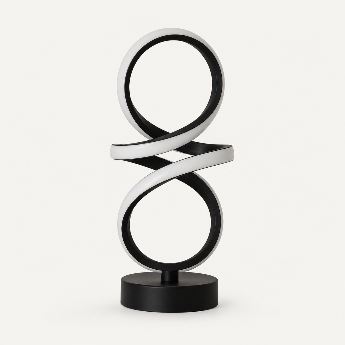Infinity Swirl – Spiral LED Table Lamp - studio view