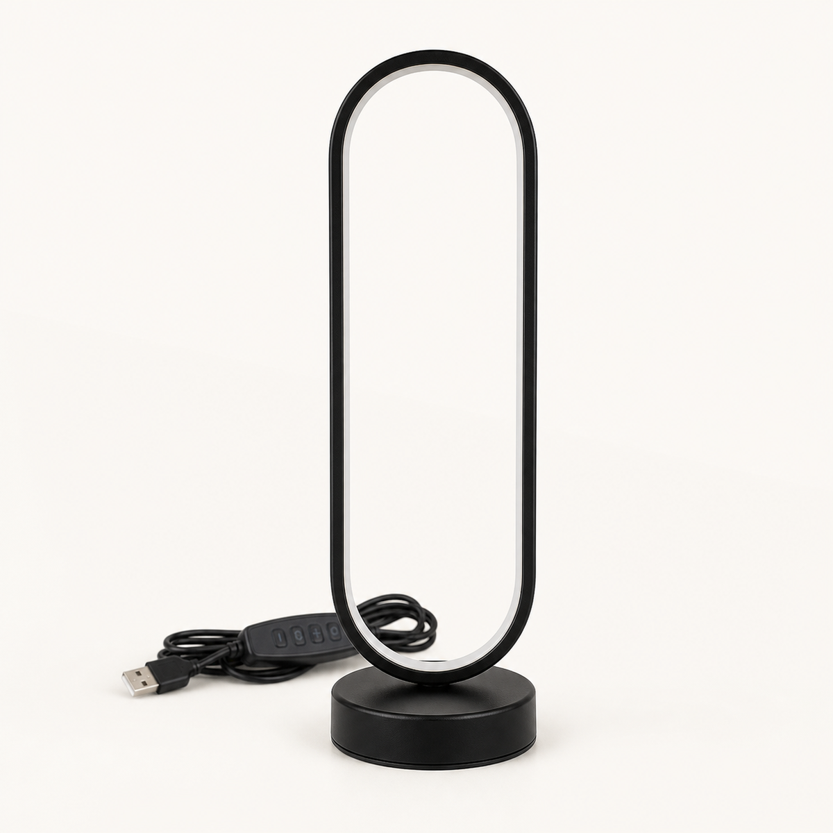 
Arc Loop – Aluminum Ring Lamp - studio view