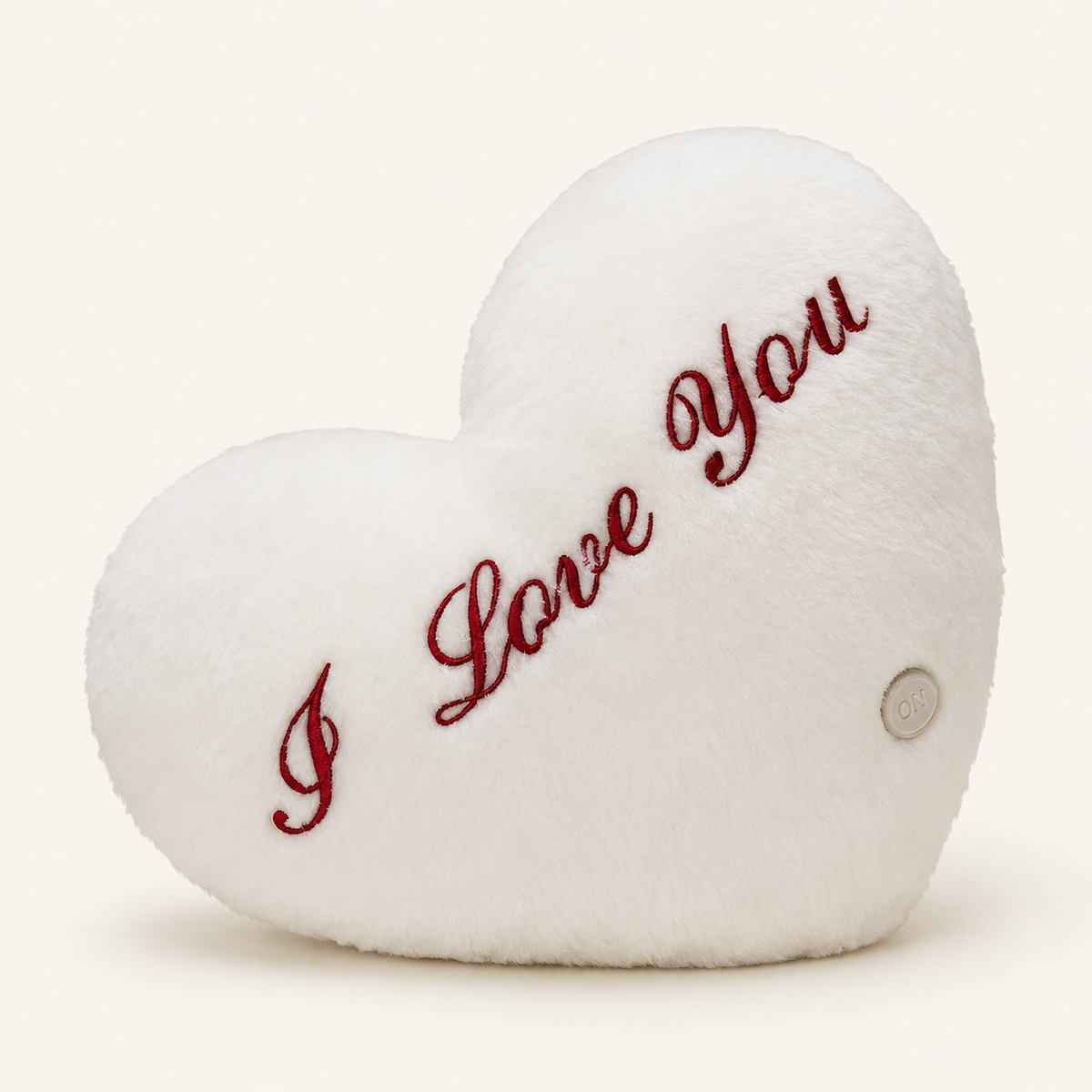 
ObiSweetheart – LED Light-Up Heart Pillow - studio view