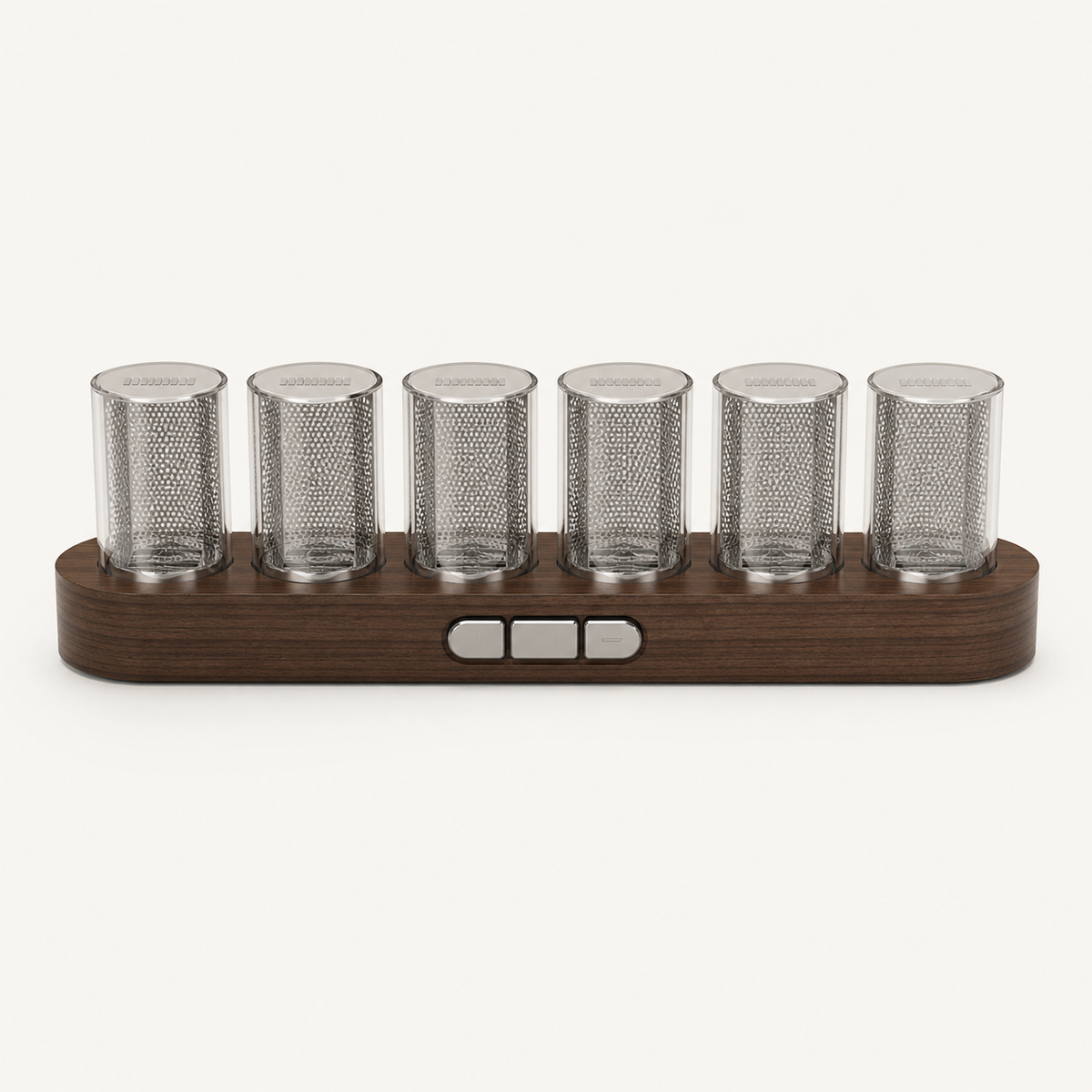 Nixie Clock – RGB Digital Tube-Style Desk Clock - studio view