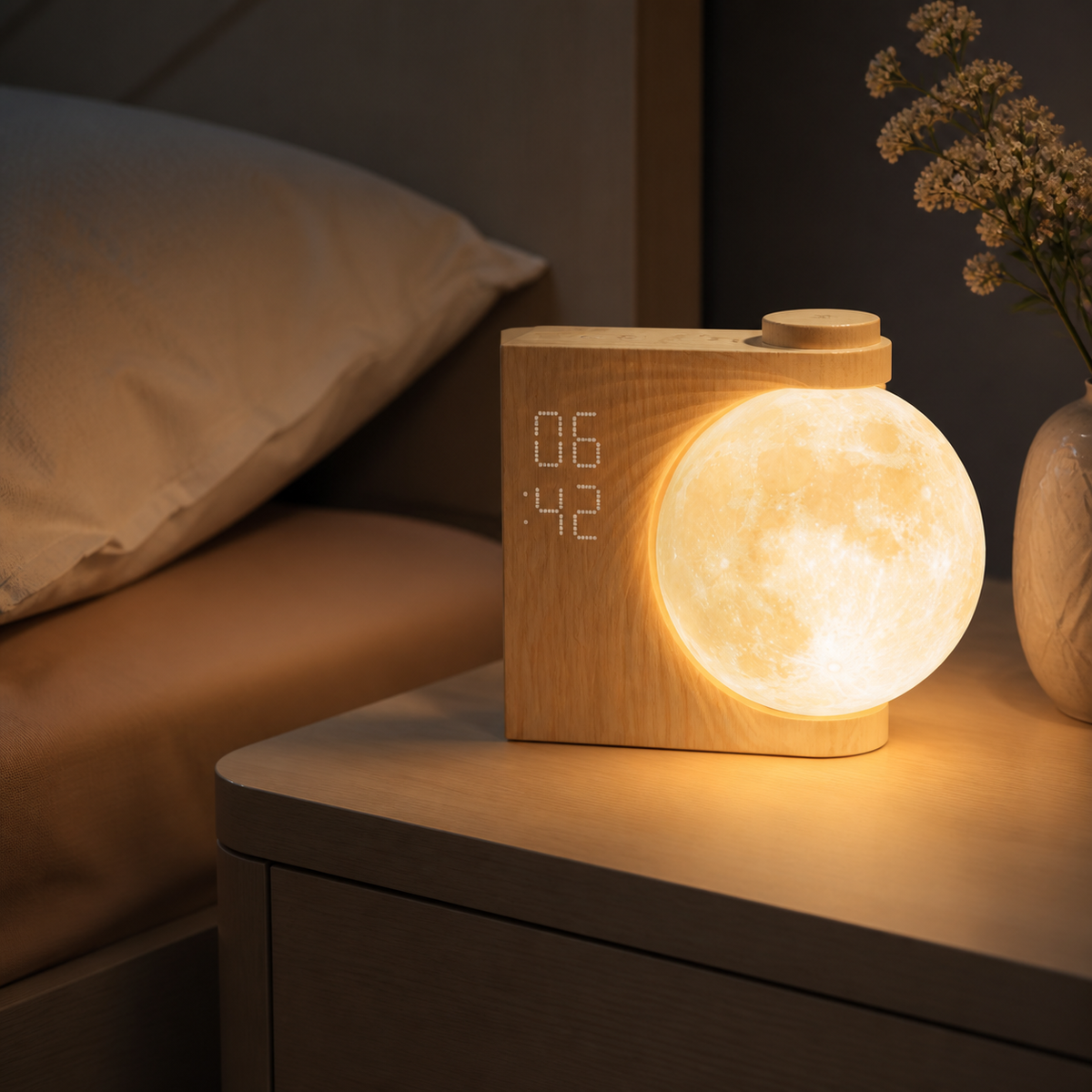 
Moonrise Clock – Sunrise Clock with Moon Lamp