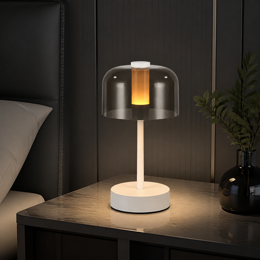 Nordic Glass – USB-C Rechargeable Table Lamp