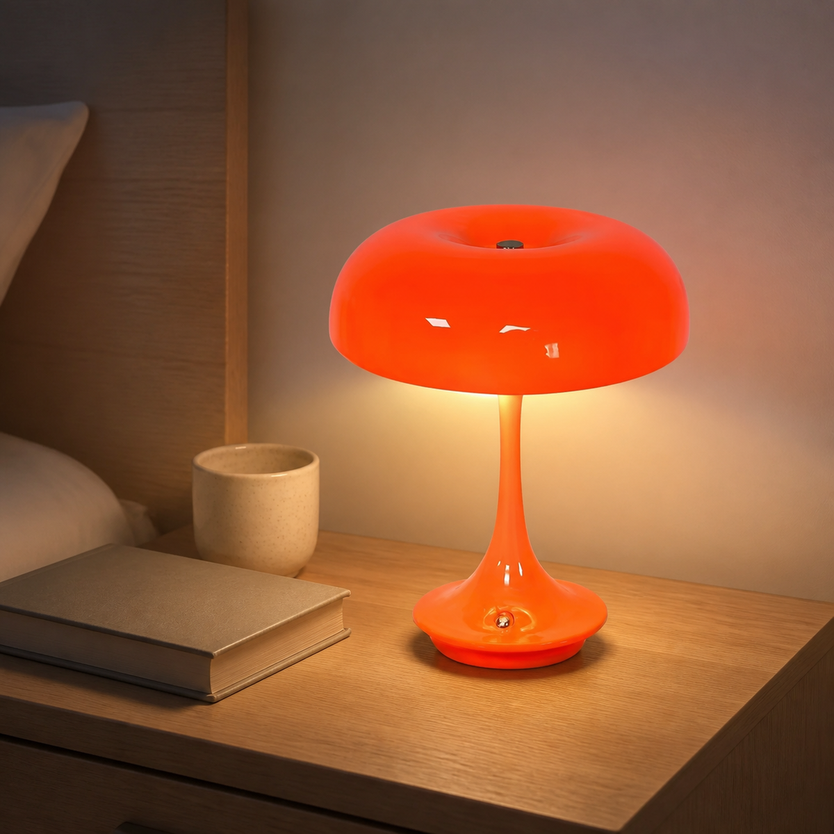 
Tangerine Dream – Dimmable USB Mushroom Table Lamp