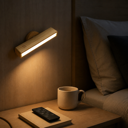 Beech Line – Beech Wood Magnetic Wall Lamp