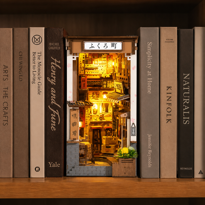 Sakura Alley – DIY Book Nook Kit with LED Light