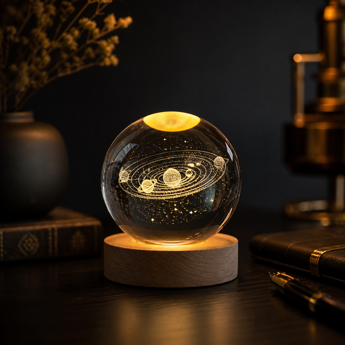 Solar System – Crystal Ball Space Lamp