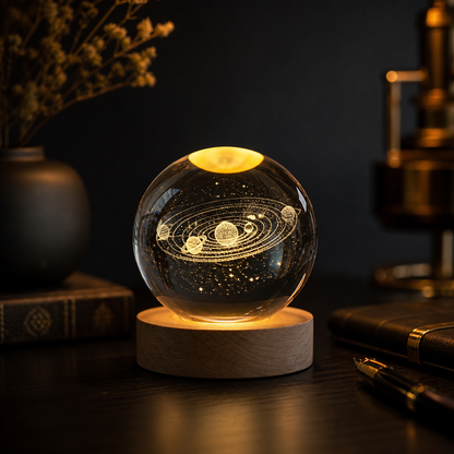Solar System – Crystal Ball Space Lamp