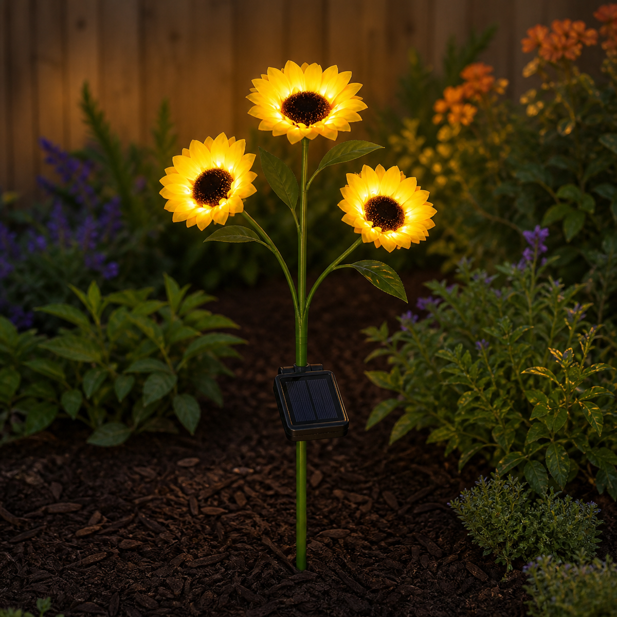 
Solar Sunflowers – Solar Sunflower Garden Lamp