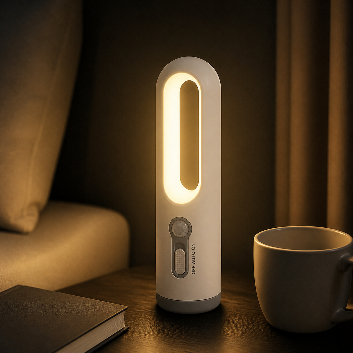 
Night Guard – 2-in-1 Sensor Night Lamp and Torch - nighttime view