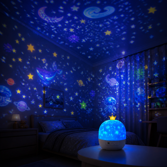 Twinkle Dome – Rotating Kids Star Projector Lamp