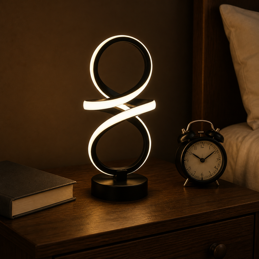Infinity Swirl – Spiral LED Table Lamp