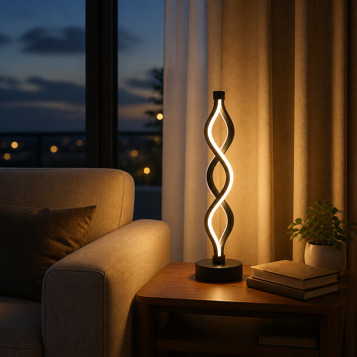 Silk Ribbon – Color-Changing Metal Desk Lamp