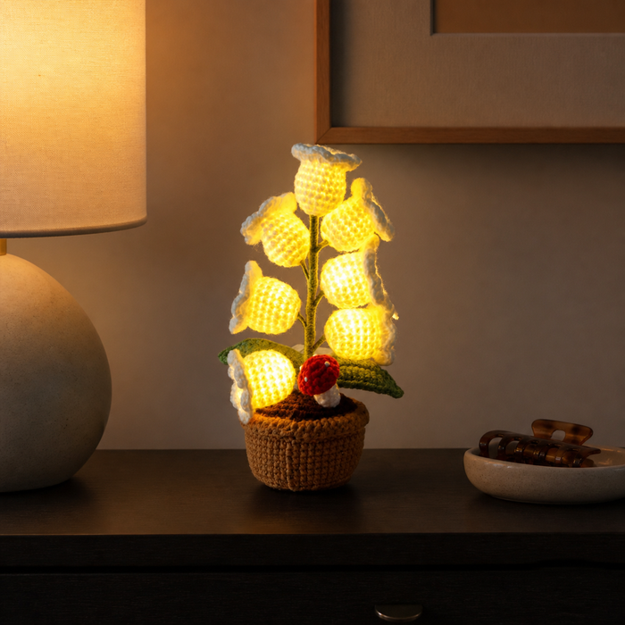 Crochet Bloom – Crochet Orchid Lamp