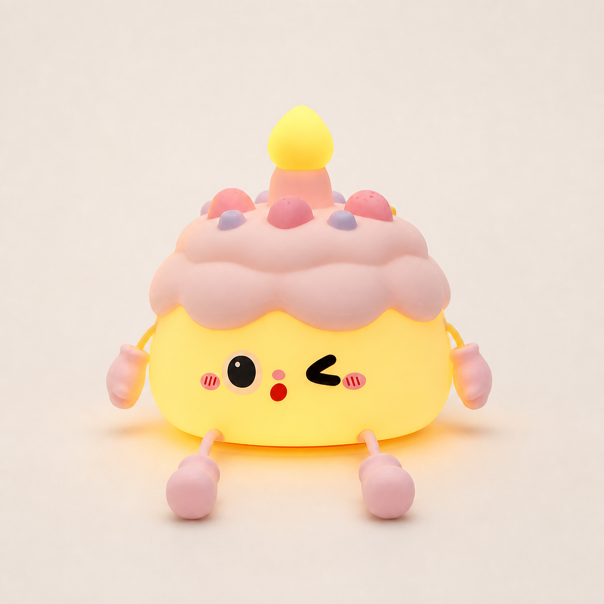 ObiCupcake – Birthday Cake Night Lamp - studio view