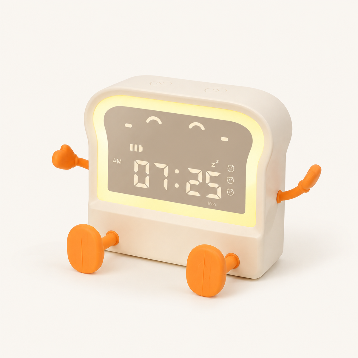 ObiBreakfast – Toast Night Lamp & Alarm Clock - studio view