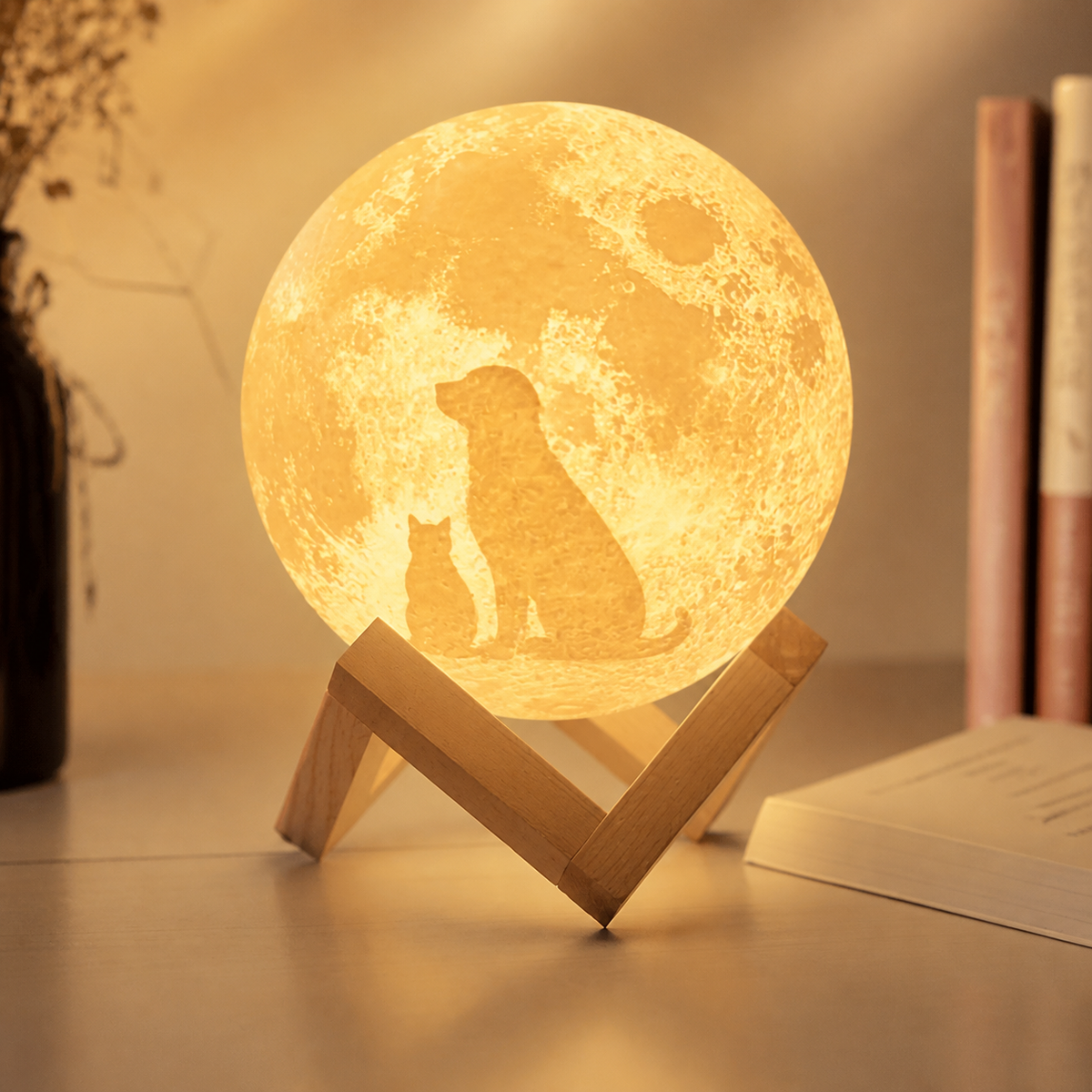 Photo Moon – Custom Photo Moon Lamp - studio view