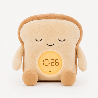 ObiCrumb – Plush Toast Alarm Clock & Night Lamp