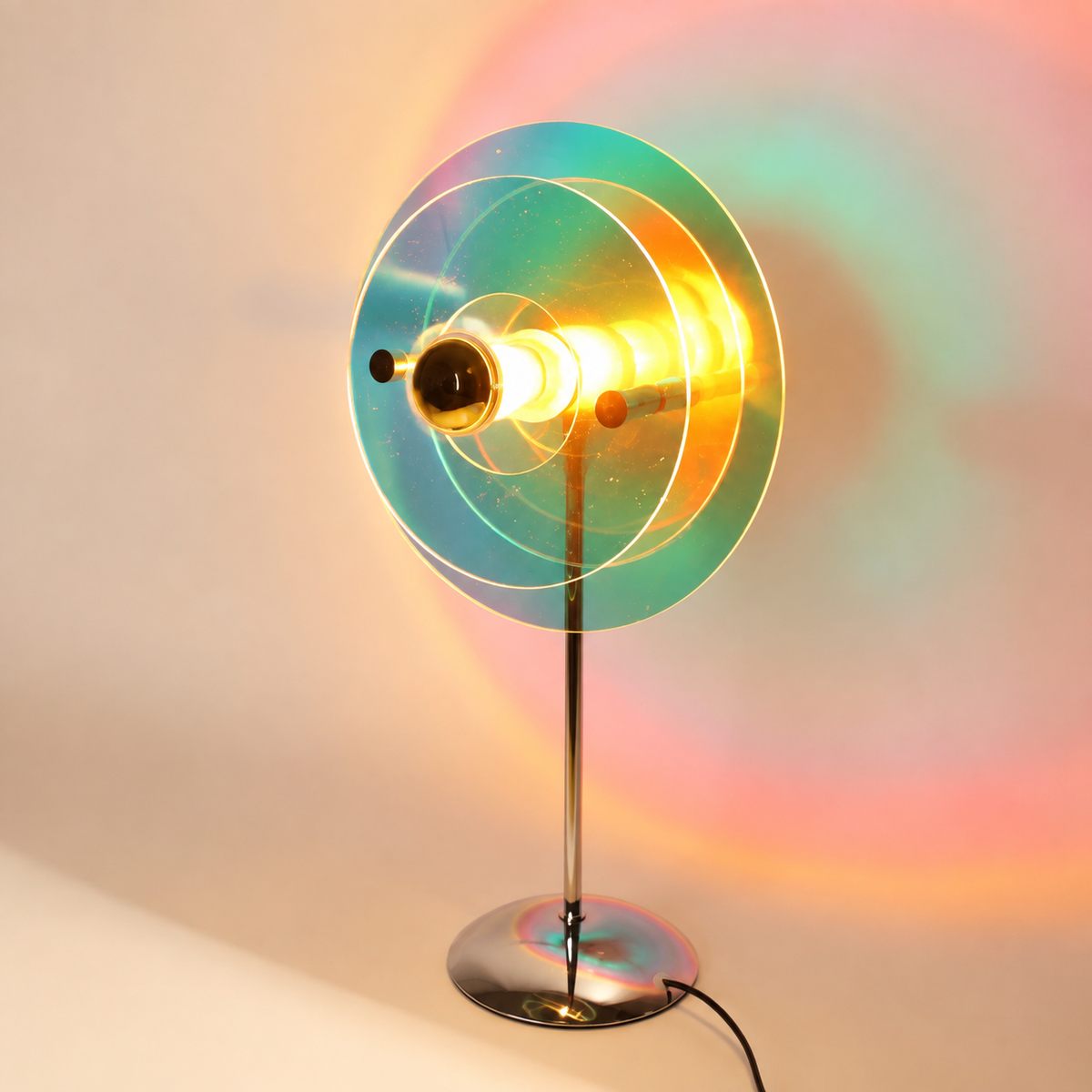 Flying Saucer – Warm-White Table Lamp - studio view