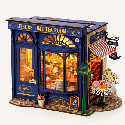 Tea Room – DIY Miniature Tea House Kit with Lights