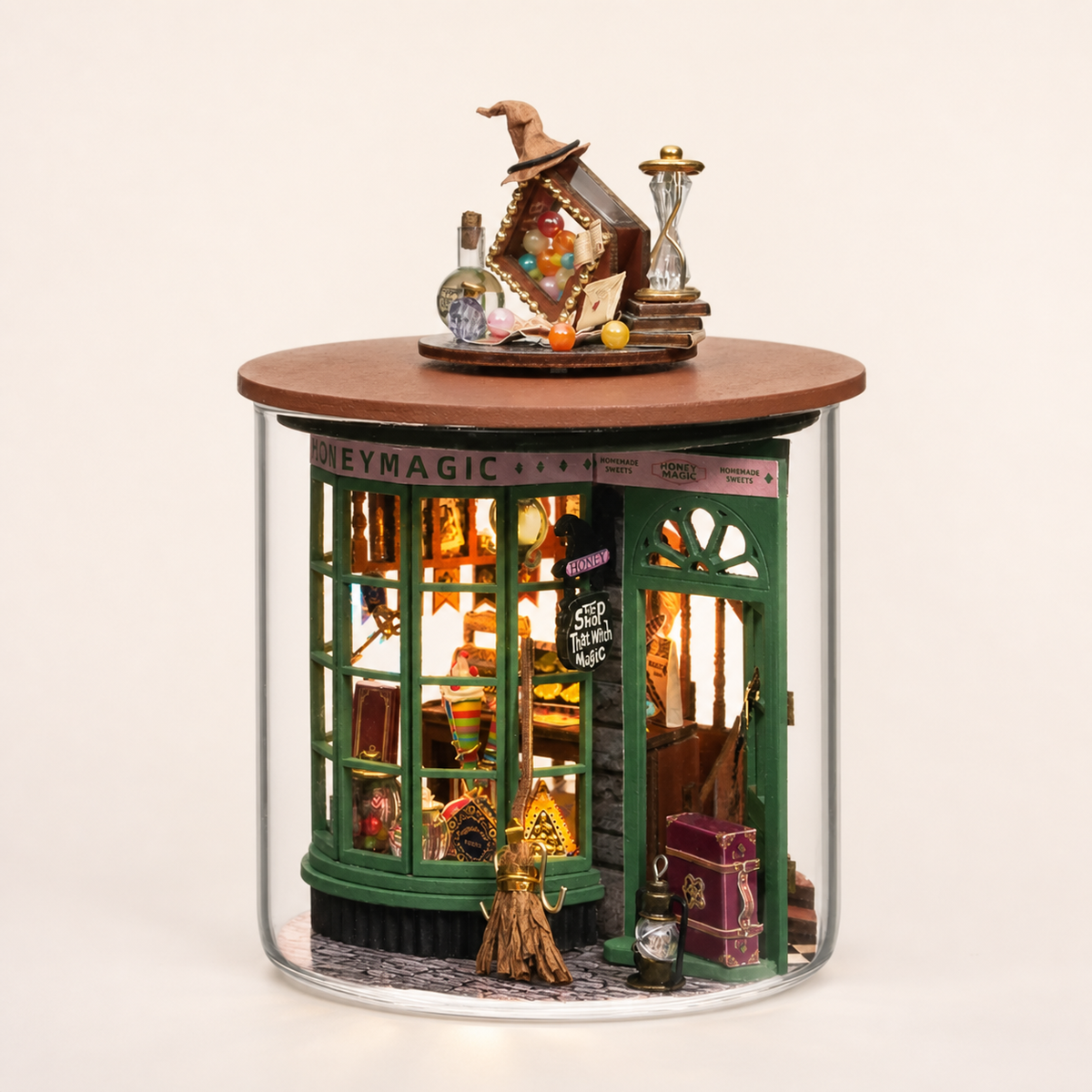 Bottle House – DIY Miniature Dollhouse Bottle Kit - studio view