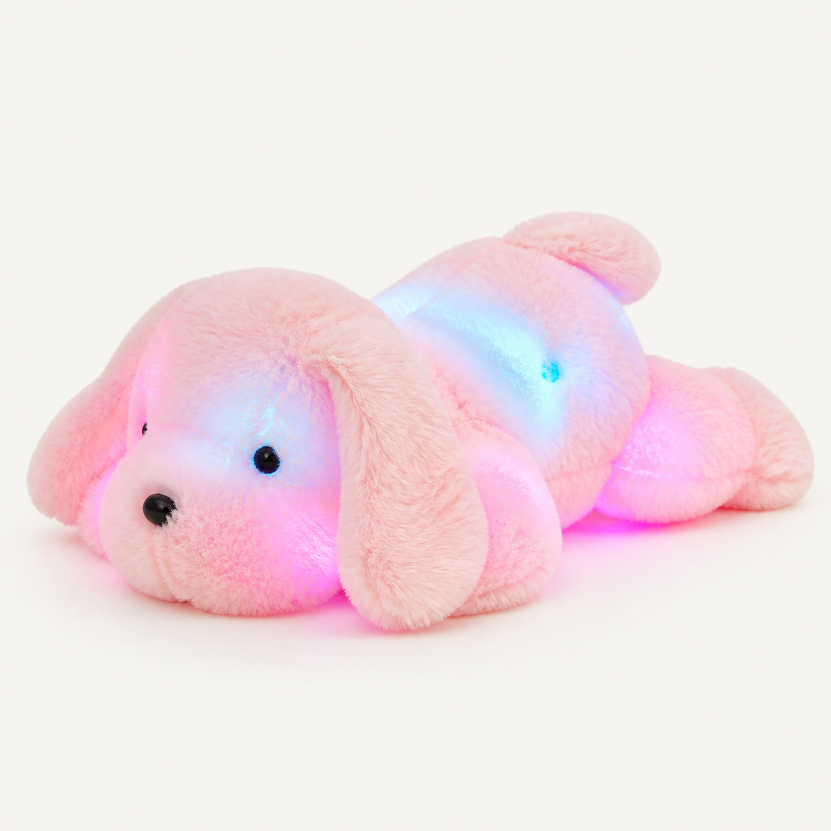 ObiPuppy – LED Light-Up Dog Plush Toy - studio view
