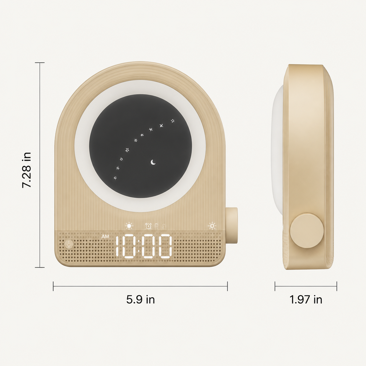 Crescent Dawn – Sunrise Alarm Clock with Moon Lamp