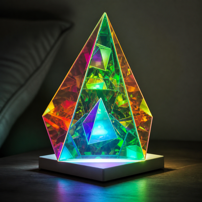 Hologram Prism – Decorative Acrylic Sculpture Lamp