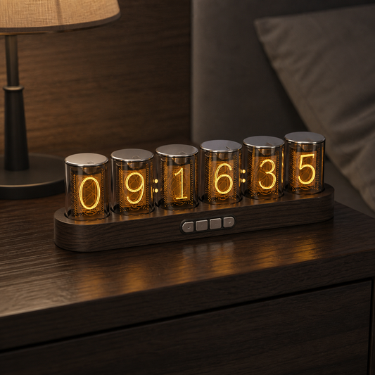 Nixie Clock – RGB Digital Tube-Style Desk Clock