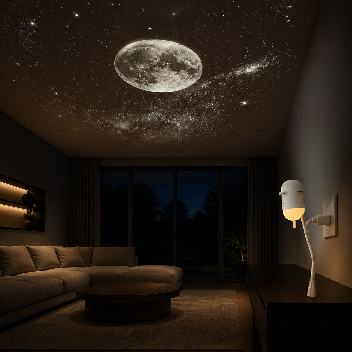 Twin Galaxy – 2-in-1 Mini Galaxy Projector Lamp