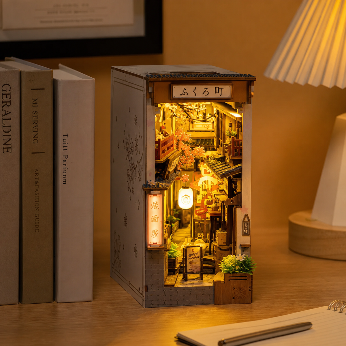 Sakura Alley – DIY Book Nook Kit with LED Light