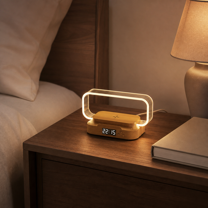 Wake Dock – Wireless Charging Clock Lamp