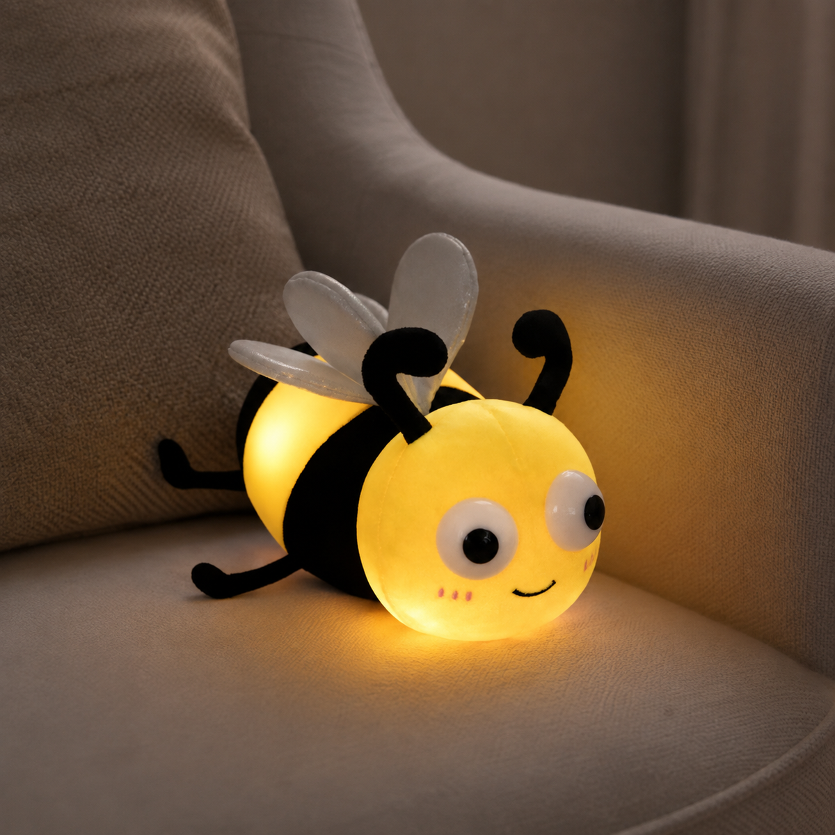 ObiBuzzy – Light-Up Insect Plush Pillow