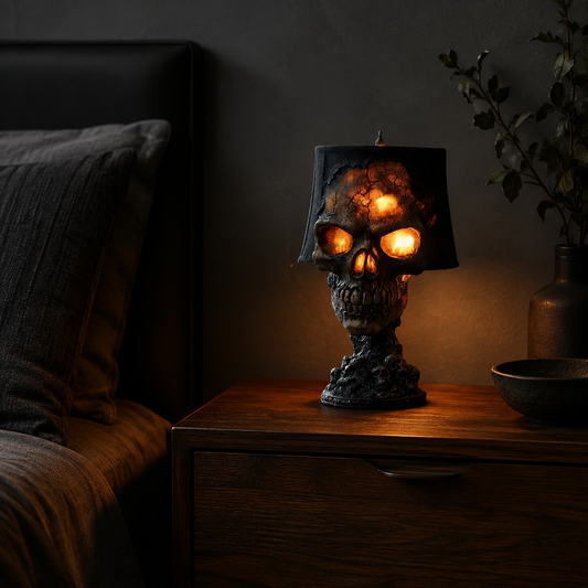 Cracked Skull – Resin Skull Lamp