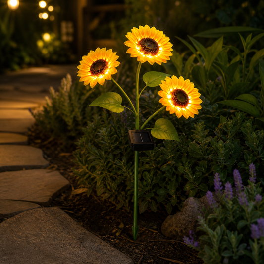 Solar Sunflowers – Solar Sunflower Garden Lamp