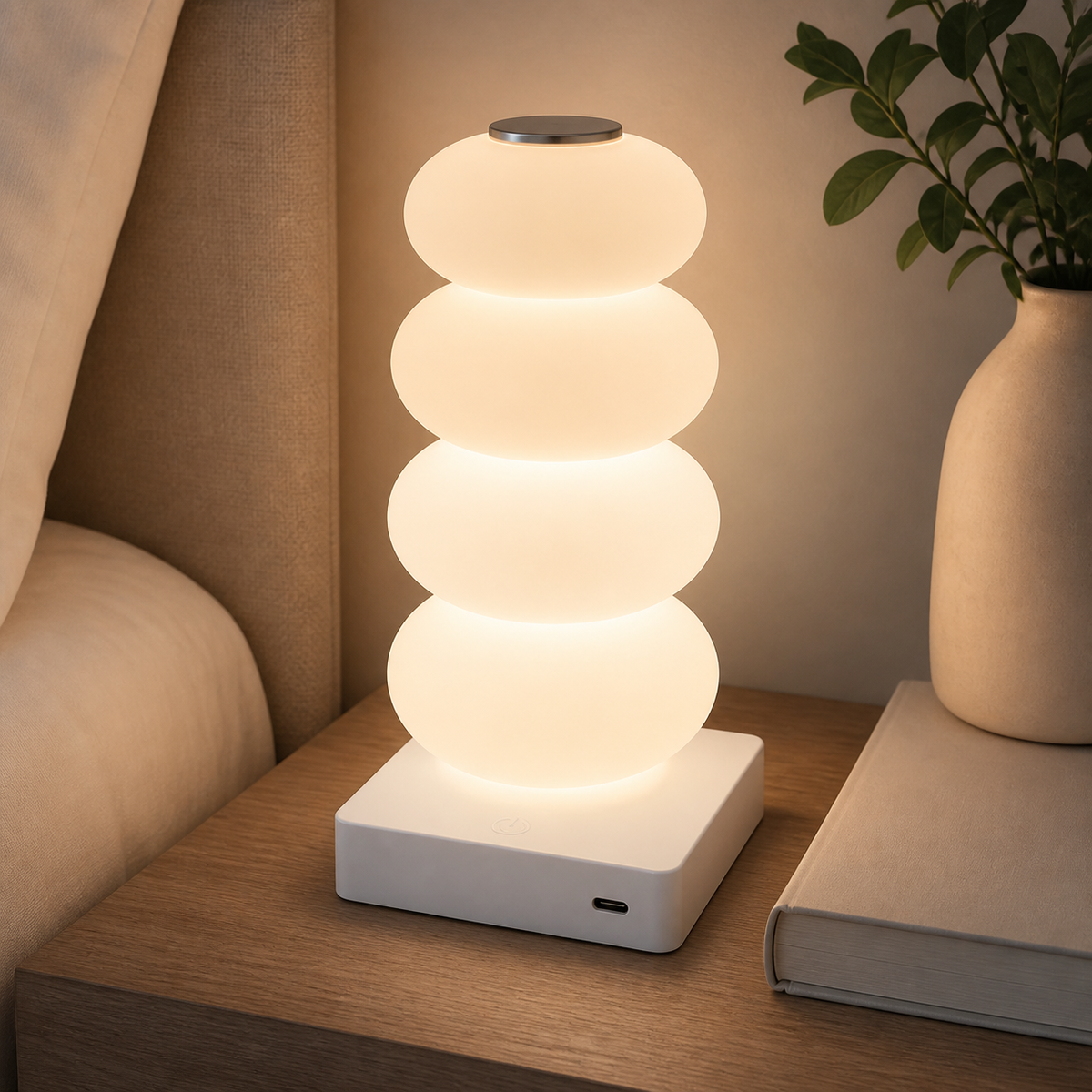 Pebble Totem – RGB Strip Table Lamp